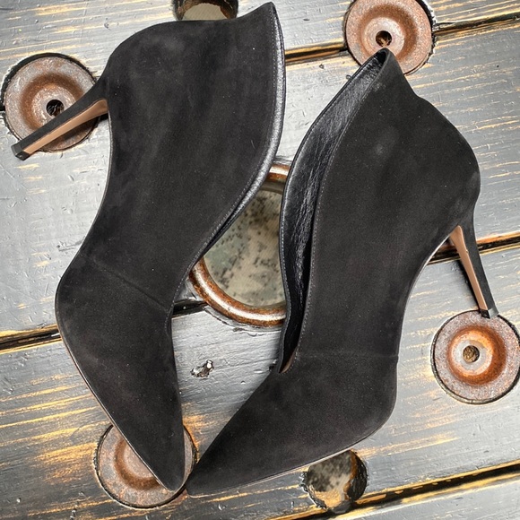 Gianvito Rossi Black Suede Vamp Heels - Size 37 IT - Picture 6 of 17